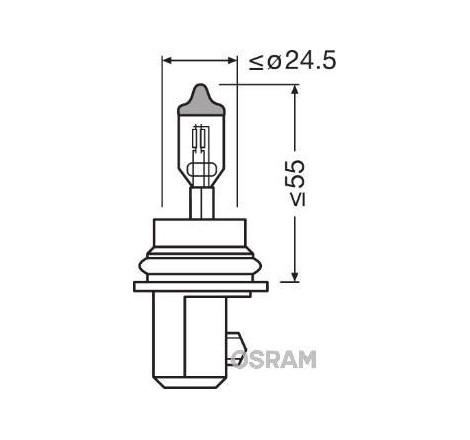 žiarovka pre diaľkový svetlomet - OSRAM - 9007