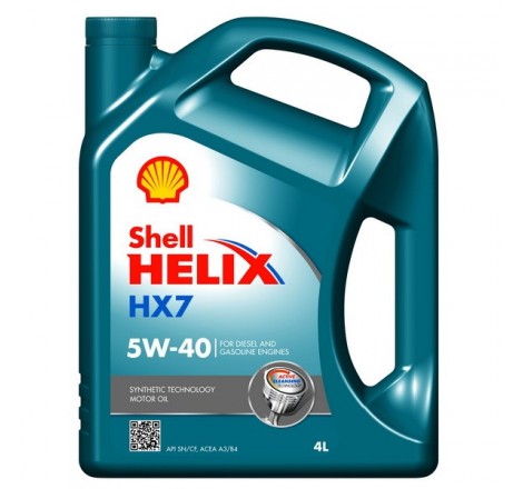 Motorový olej - SHELL OLEJE - OL SH HX7 5W40 4L