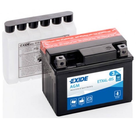 štartovacia batéria - EXIDE - ETX4L-BS
