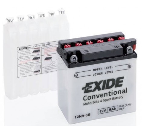 štartovacia batéria - EXIDE - 12N9-3B
