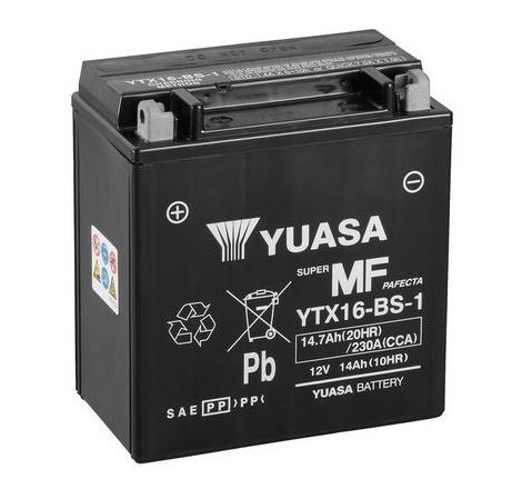 štartovacia batéria - YUASA - YTX16-BS-1