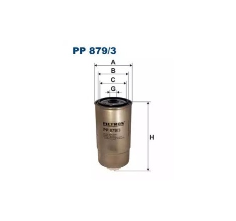 Palivový filter-PP879/3-256