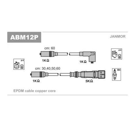 Sada zapaľovacích káblov-ABM12P-397