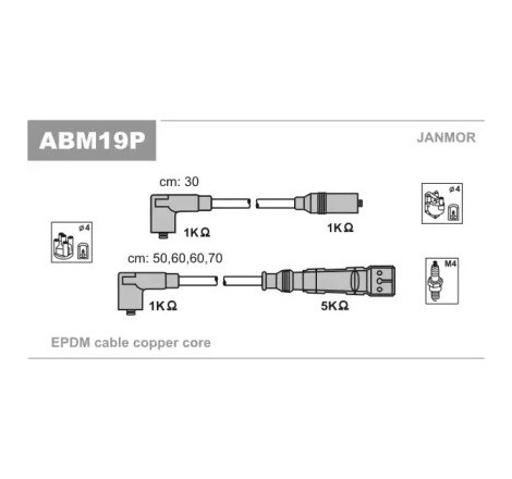 Sada zapaľovacích káblov-ABM19P-397